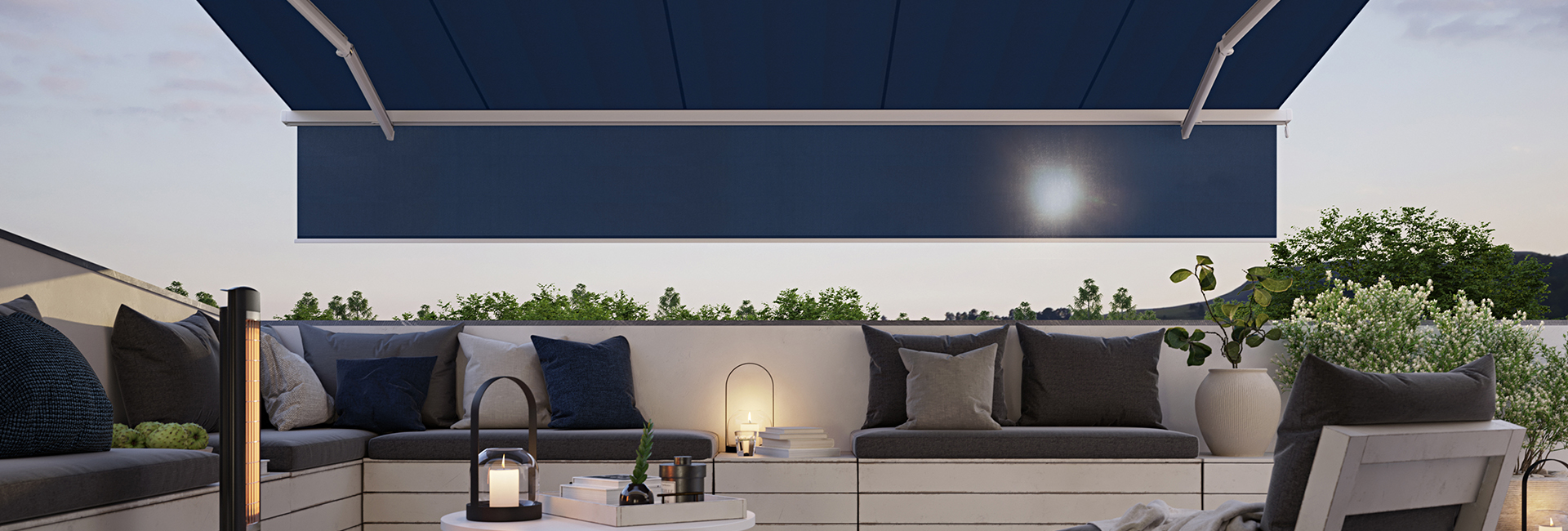 Markise an einem Haus